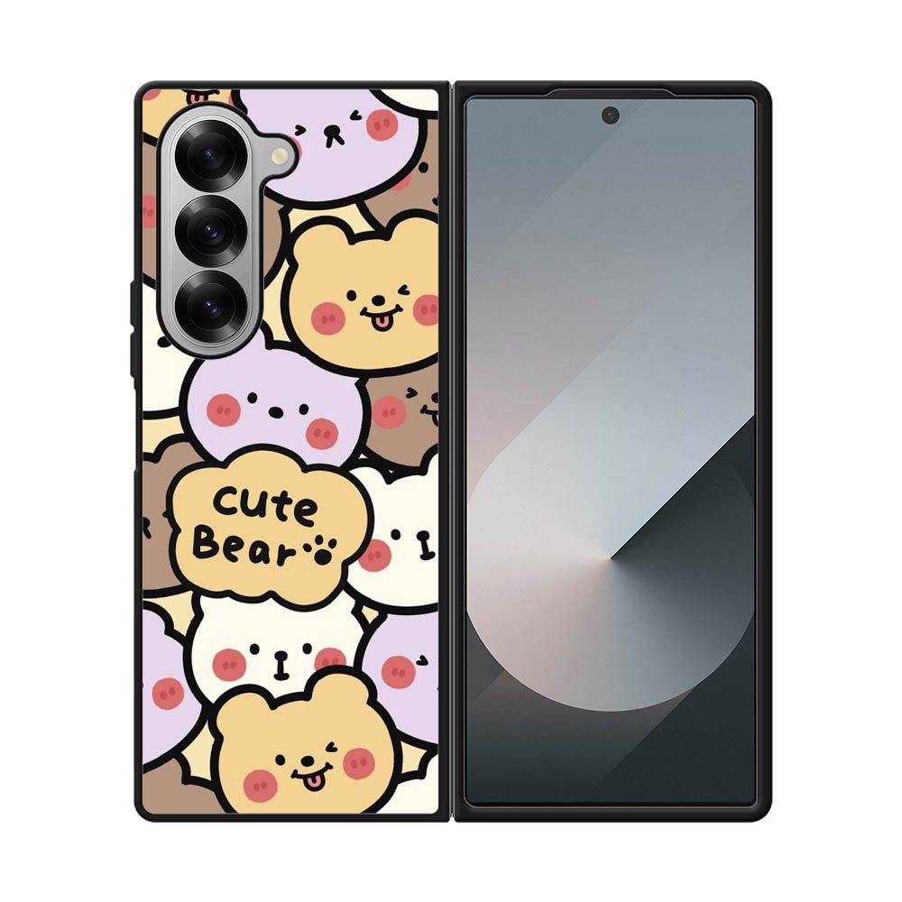 Cute bear FLN0121 Samsung Galaxy Z Fold 7 5G Case