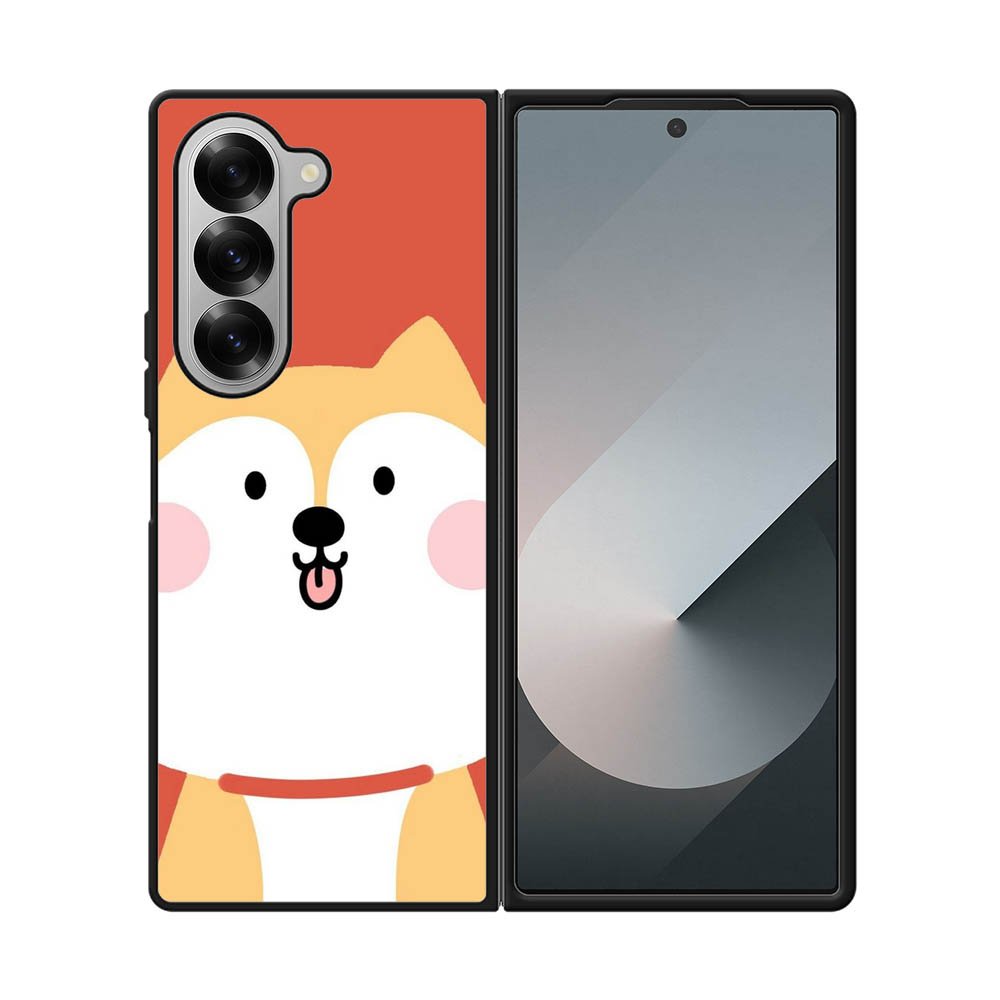shiba cute face FLN0123 Samsung Galaxy Z Fold 7 5G Case