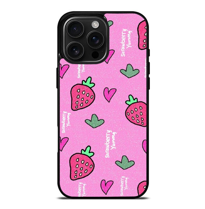 Strawberry yummy FLN0124 iPhone 16 Pro Max Case