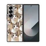 cat pattern cute FLN0132 Samsung Galaxy Z Fold 7 5G Case