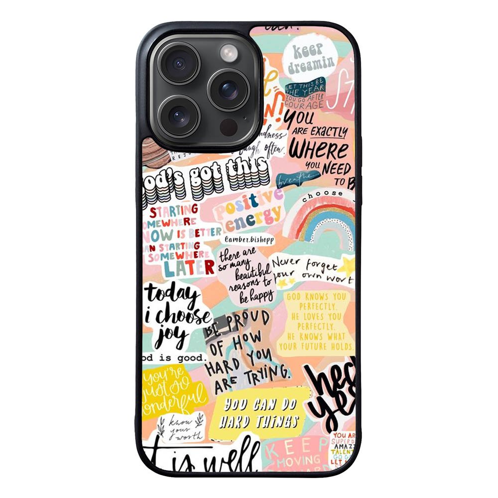 Quotes sticker FLN0140 iPhone 15 Pro Max Case