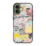 Quotes sticker FLN0140 iPhone 17 Case