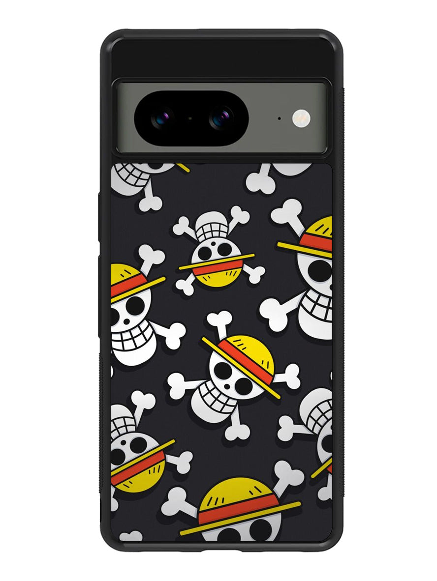 One Piece Straw Hat Pirates Logo Dark Google Pixel 8A Case QC10993