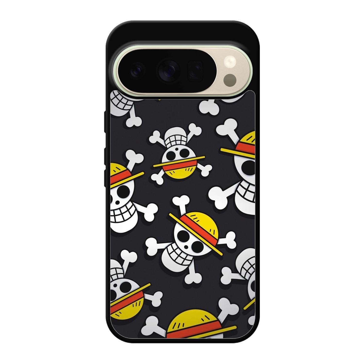 One Piece Straw Hat Pirates Logo Dark Google Pixel 10 Pro Case QC10993