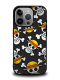 One Piece Straw Hat Pirates Logo Dark iPhone 16 Pro Max Case QC10993