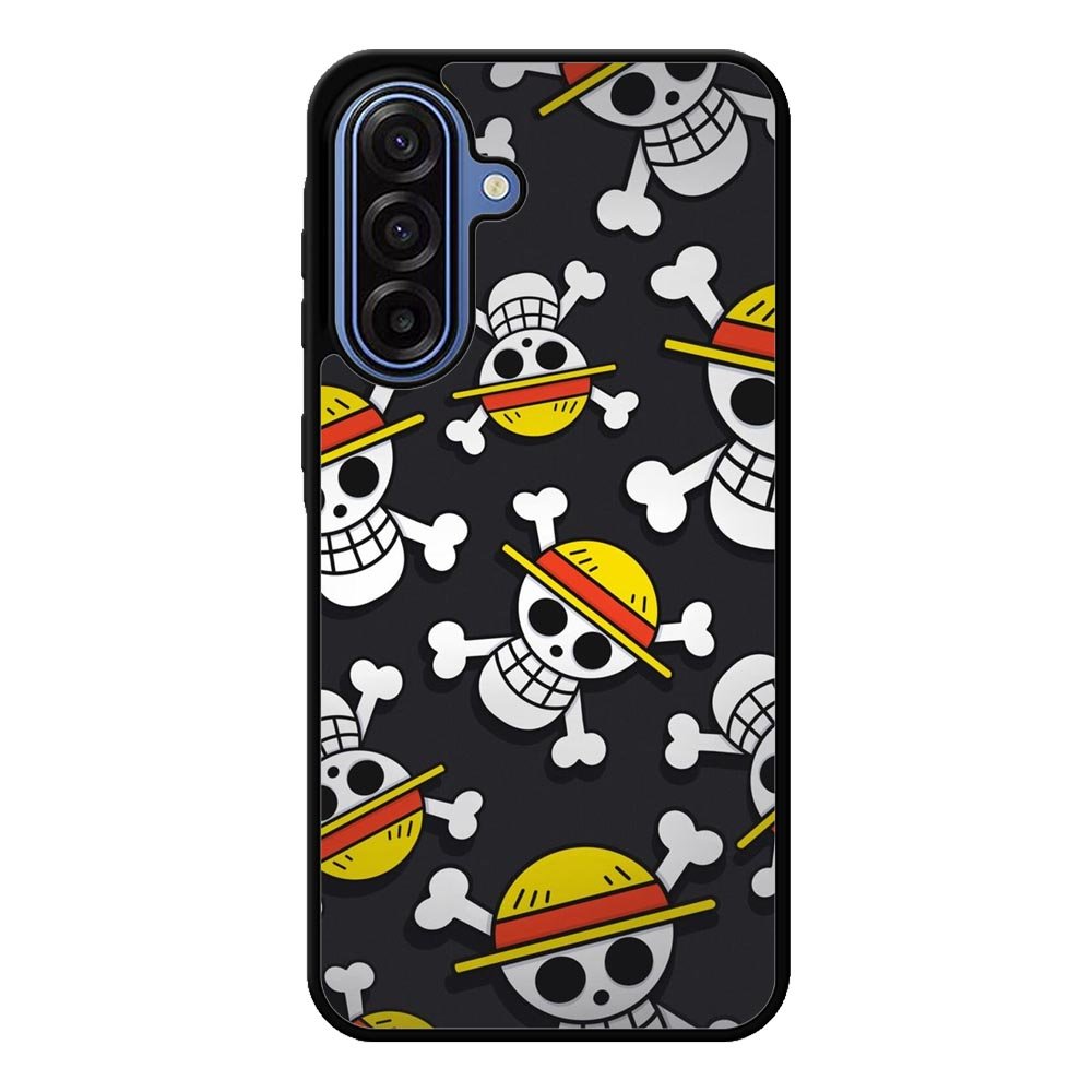 One Piece Straw Hat Pirates Logo Dark Samsung Galaxy A17 Case QC10993