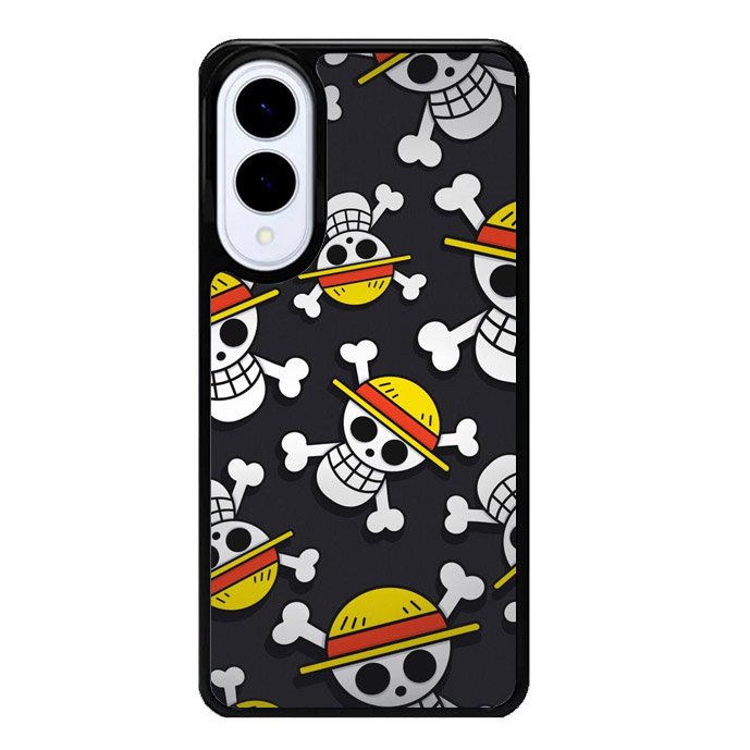 One Piece Straw Hat Pirates Logo Dark Samsung Galaxy S25 Edge 5G Case OV10993