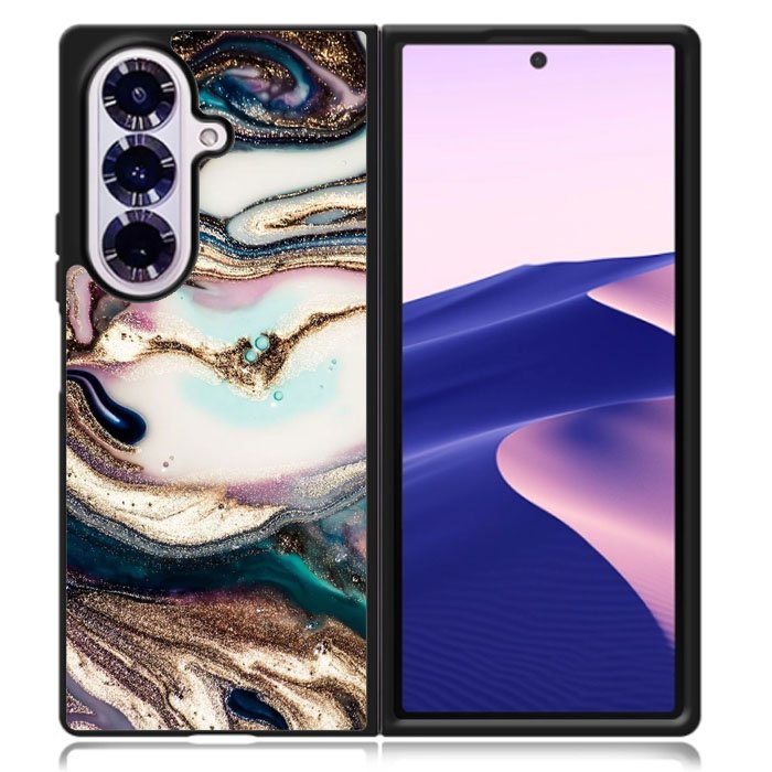 Abstrak gliter Samsung Galaxy Z Fold 7 Case OV11230