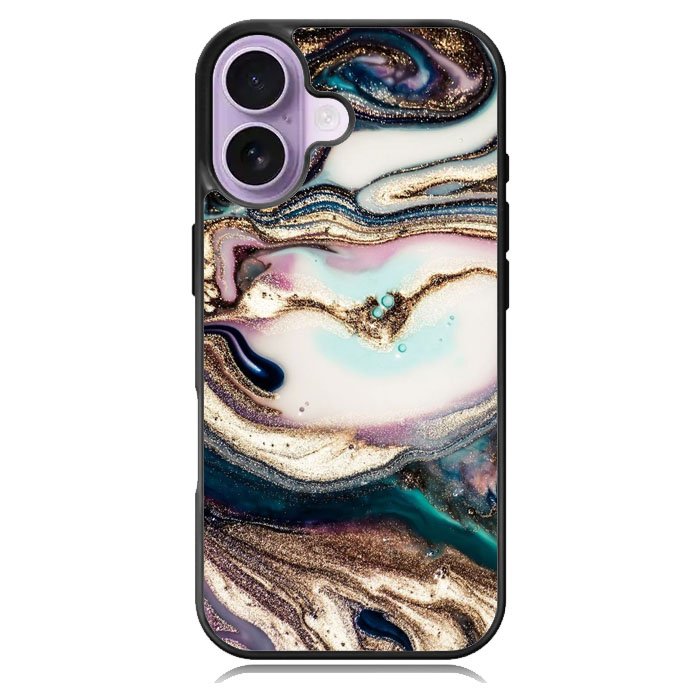 Abstrak gliter iPhone 17 Case OV11230