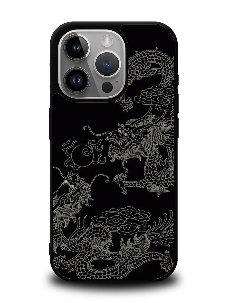 Dragon black and white iPhone 16 Pro Max Case OV11078