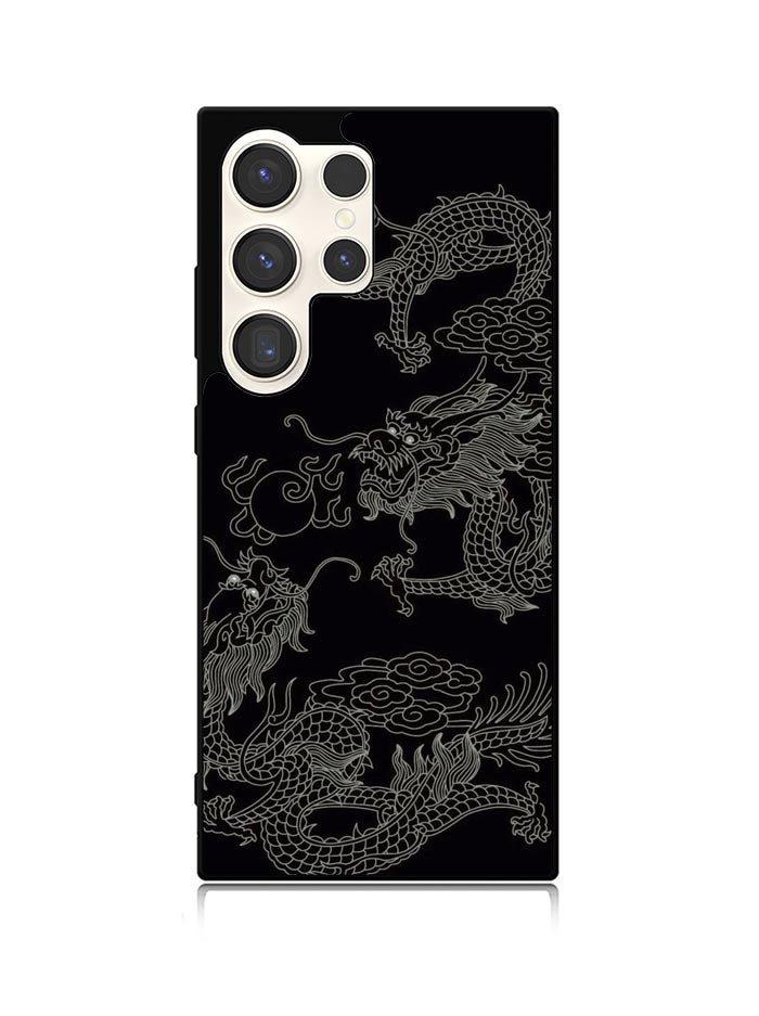 Dragon black and white Samsung Galaxy S23 Ultra 5G Case QC11078