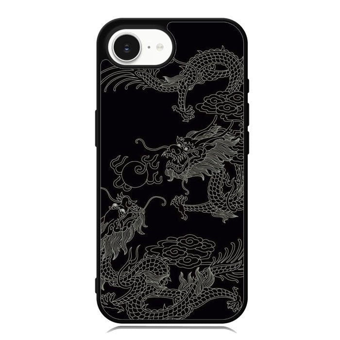 Dragon black and white iPhone 16e Case OV11078