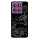 Dragon black and white Motorola Moto Edge 2025 | Moto Edge 60 Fusion | Moto Edge 60 Pro Case OV11078