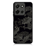 Dragon black and white Motorola Moto G 5G 2025 Case OV11078