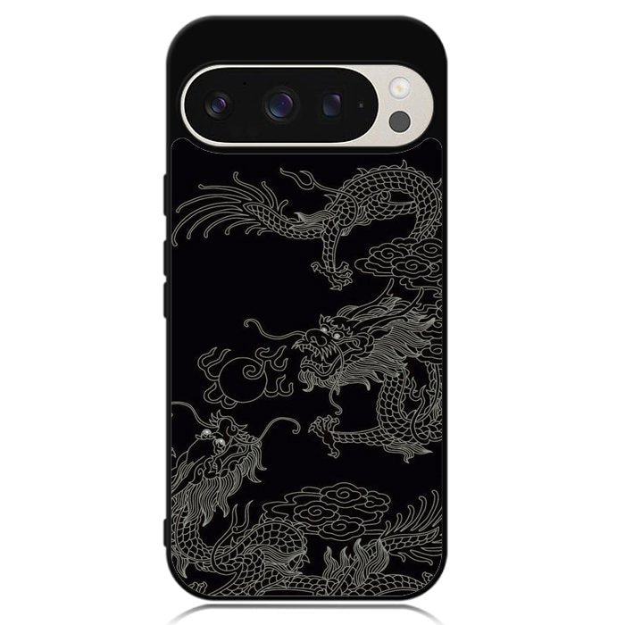 Dragon black and white Google Pixel 9 | Pixel 9 Pro Case OV11078