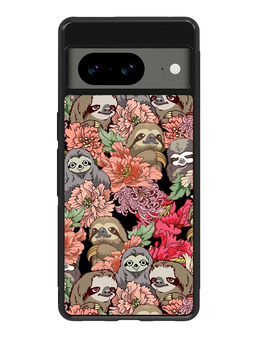 Sloth Flower Google Pixel 8A Case QC11030
