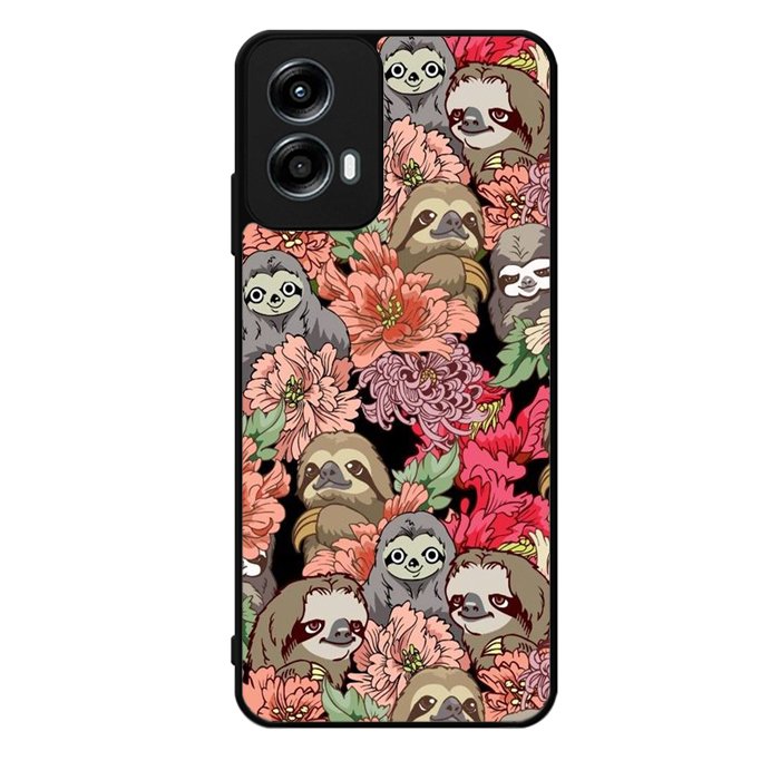 Sloth Flower Motorola Moto G Play 2024 Case OV11030