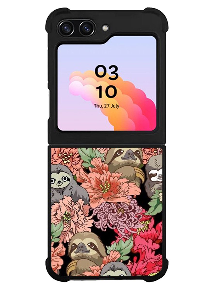 Sloth Flower Samsung Galaxy Z Flip 5 5G 2023 Case OV11030