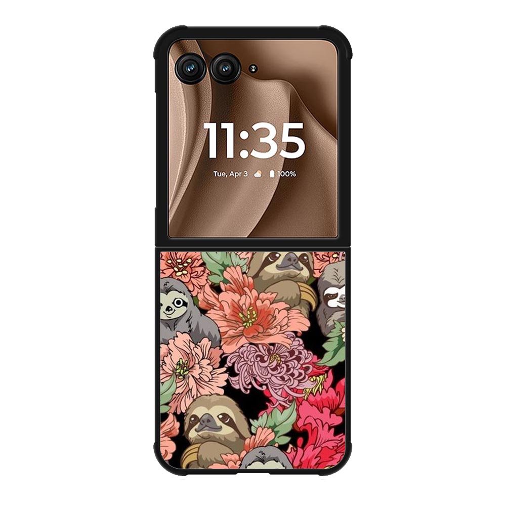 Sloth Flower Motorola Moto RAZR Plus 2025 Case OV11030