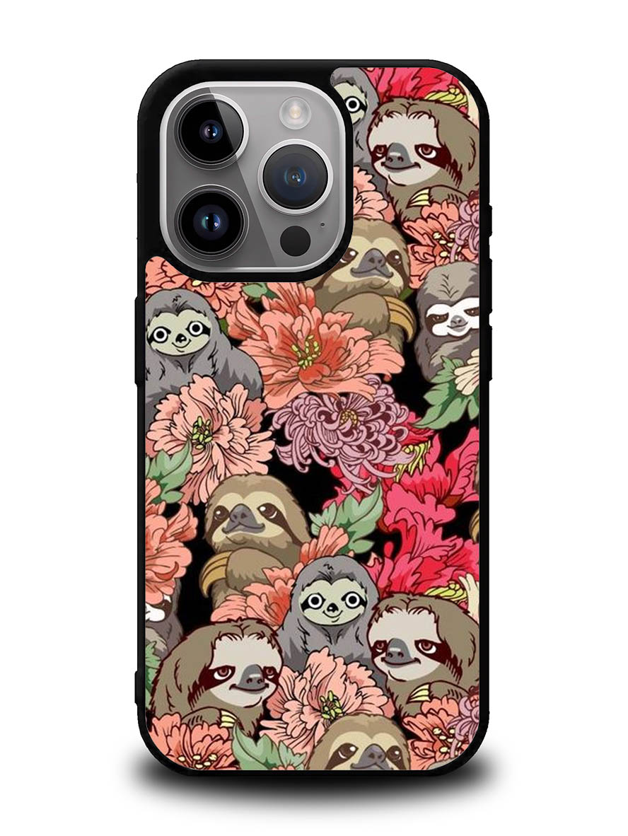 Sloth Flower iPhone 16 Pro Max Case QC11030