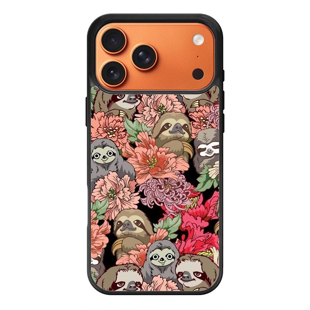 Sloth Flower iPhone 17 Pro Max Case QC11030
