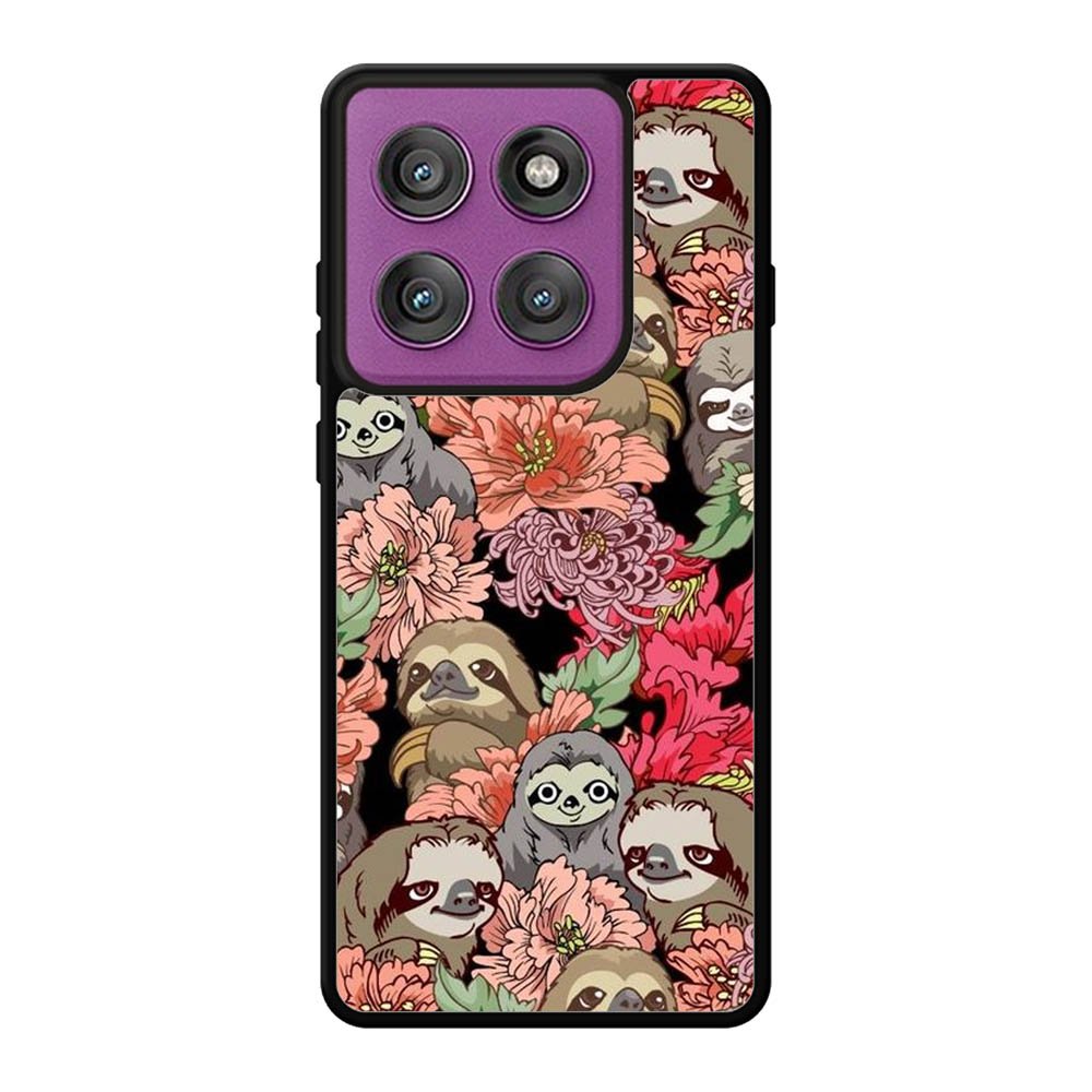 Sloth Flower Motorola Moto Edge 60 Pro Case QC11030