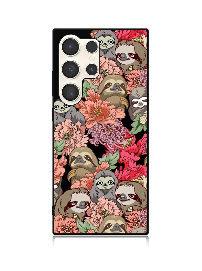 Sloth Flower Samsung Galaxy S23 Ultra 5G Case QC11030