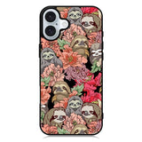 Sloth Flower iPhone 16 Case QC11030