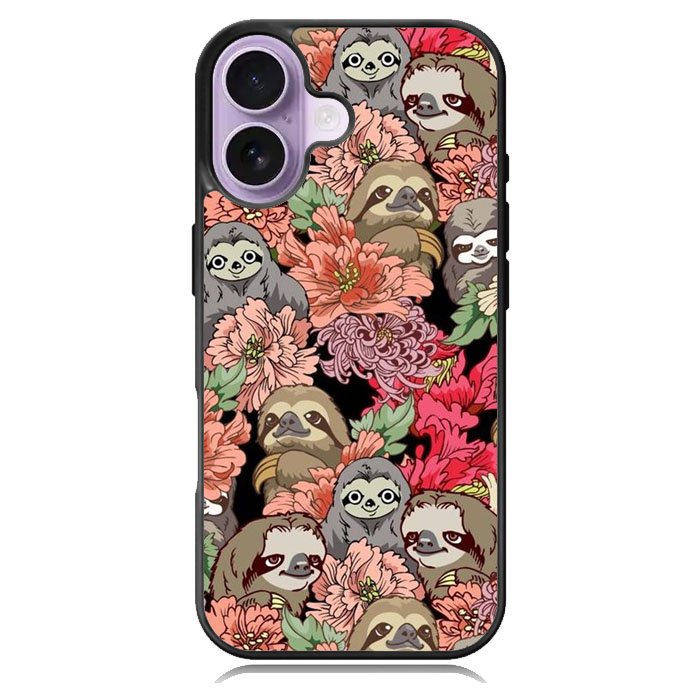 Sloth Flower iPhone 17 Case OV11030