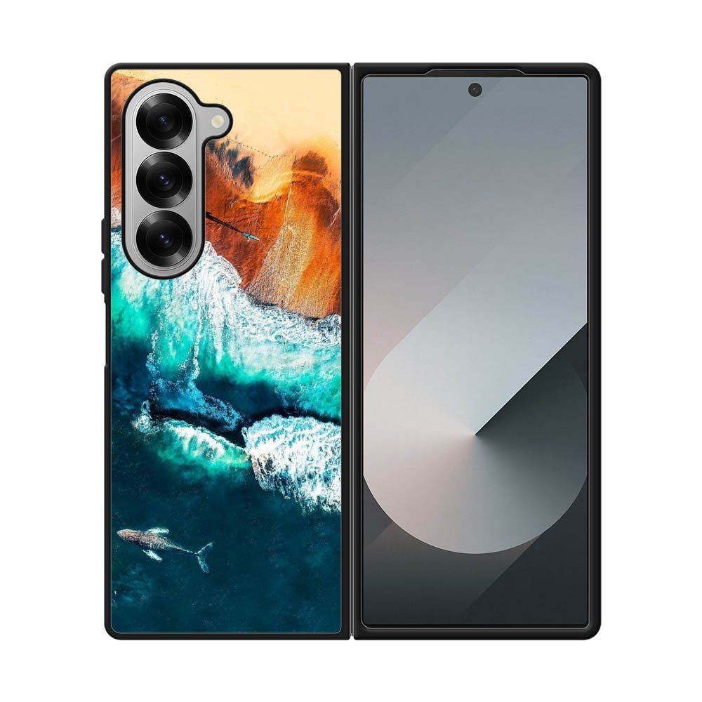 Wave painting Samsung Galaxy Z Fold 7 5G Case QC10951