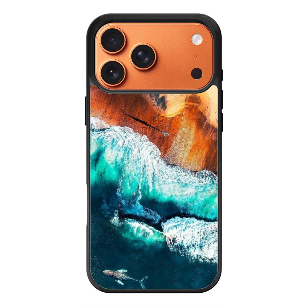 Wave painting iPhone 17 Pro Case QC10951