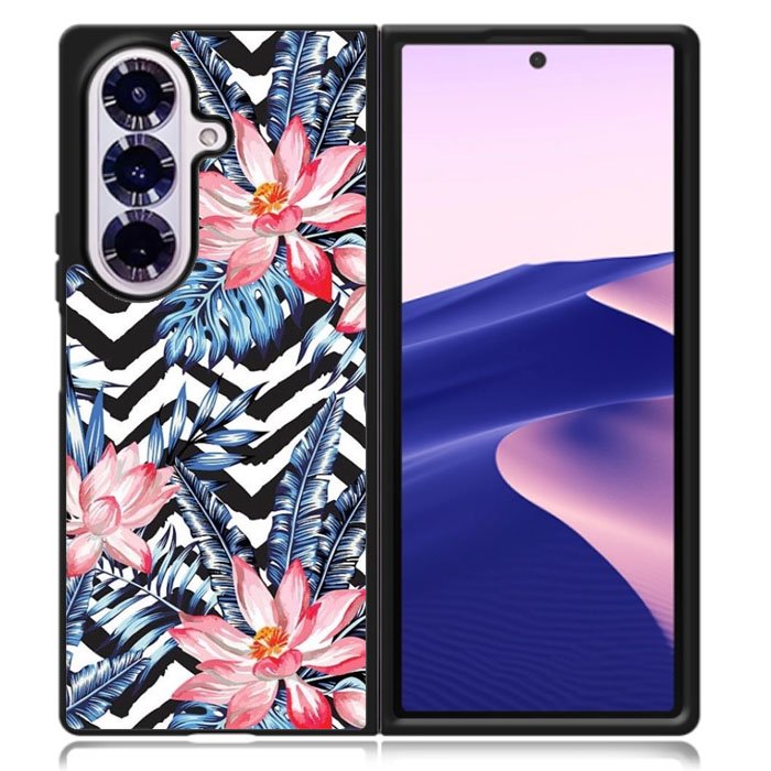 Tropical flower Samsung Galaxy Z Fold 7 Case OV10947