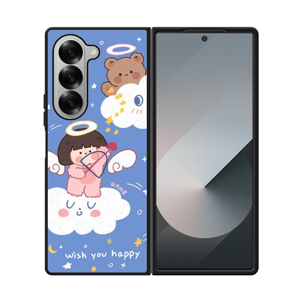 Wish you happy Samsung Galaxy Z Fold 7 5G Case QC10957