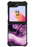 marble purple Samsung Galaxy Z Flip 5 5G 2023 Case OV10964