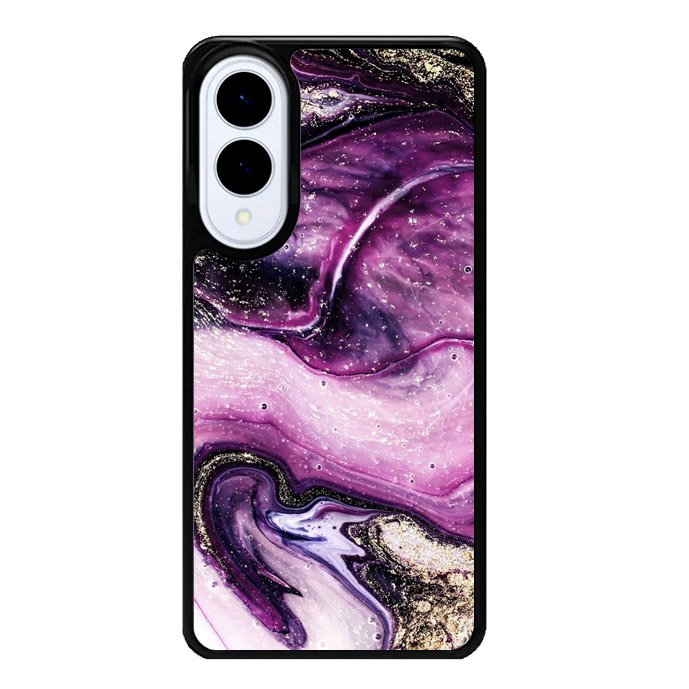 marble purple Samsung Galaxy S25 Edge 5G Case OV10964