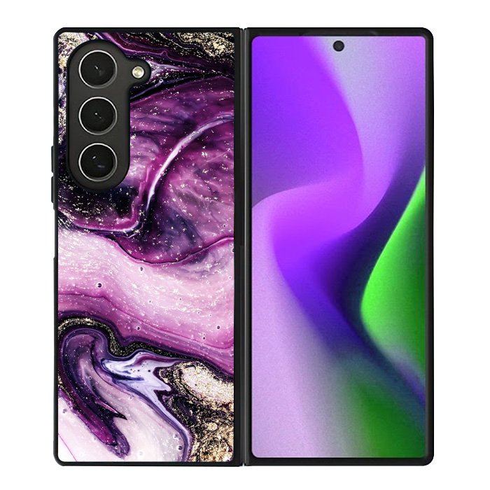 marble purple Samsung Galaxy Z Fold 6 5G 2024 Case OV10964
