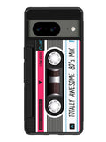 cassette tape pink Google Pixel 8 Case QC11190