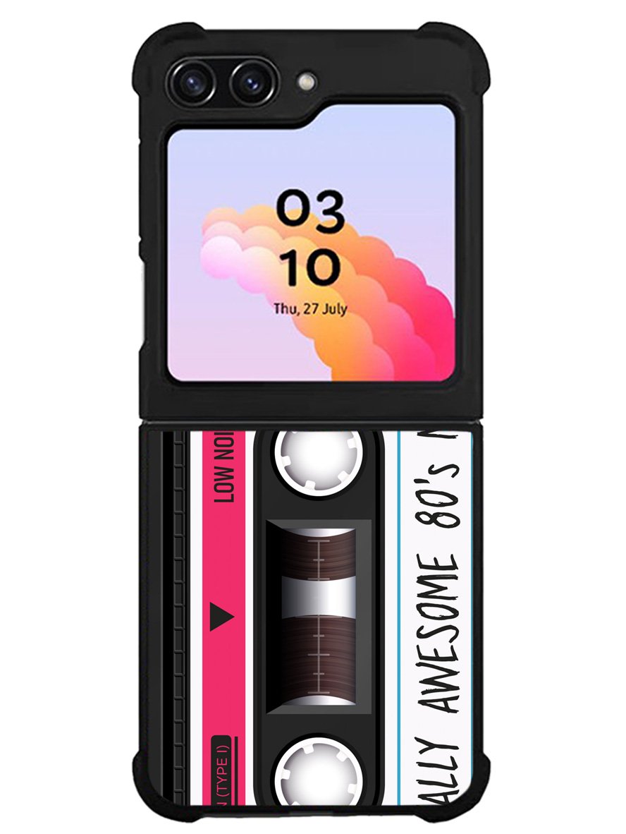 cassette tape pink Samsung Galaxy Z Flip 5 5G 2023 Case OV11190