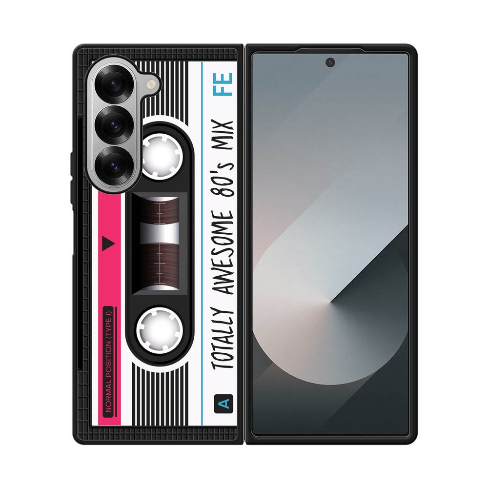 cassette tape pink Samsung Galaxy Z Fold 7 5G Case OV11190