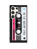 cassette tape pink Samsung Galaxy S25 Ultra 5G Case QC11190