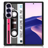 cassette tape pink Samsung Galaxy Z Fold 7 Case OV11190