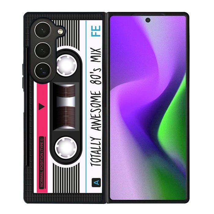 cassette tape pink Samsung Galaxy Z Fold 6 5G 2024 Case OV11190