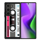 cassette tape pink Samsung Galaxy Z Fold 6 5G 2024 Case OV11190