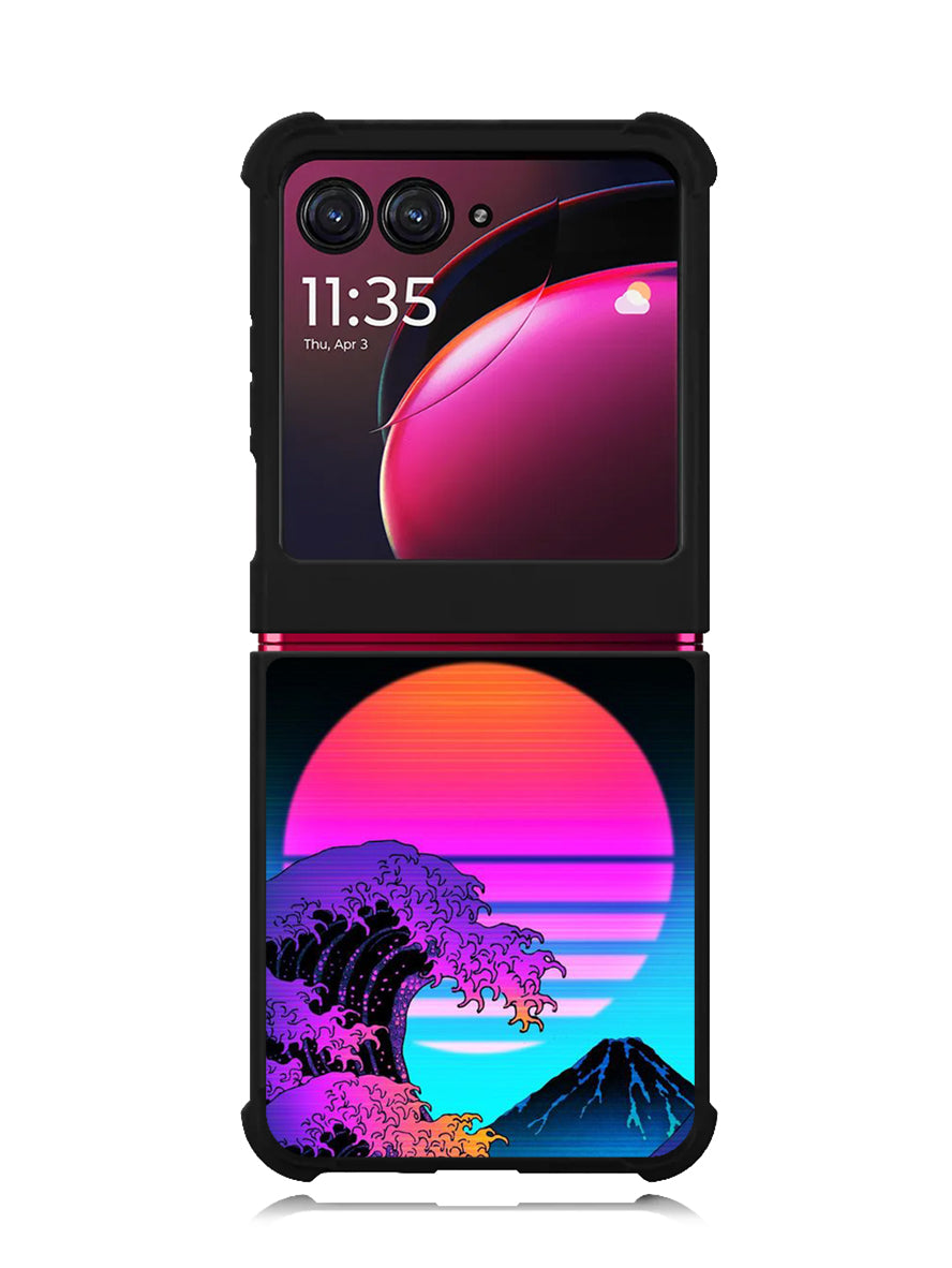 Japanese wave Motorola Moto Razr Plus 2023 , Moto Razr+ 2023 Case OV11121