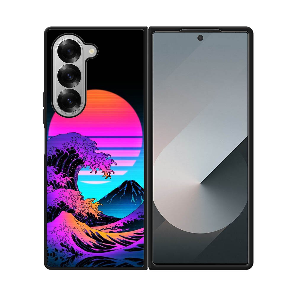 Japanese wave Samsung Galaxy Z Fold 7 5G Case QC11121