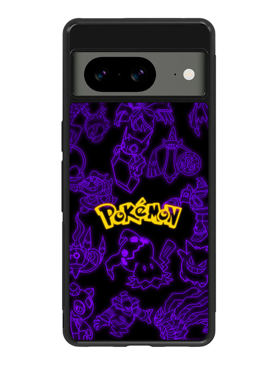 Pokemon light neon Google Pixel 8A Case QC11003