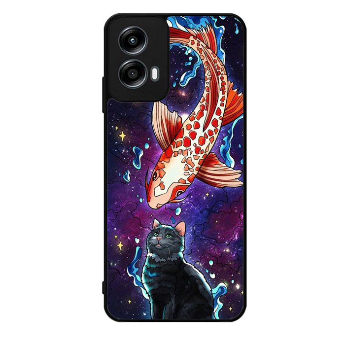 Fish and cat japanese Motorola Moto G Play 2024 Case OV10855