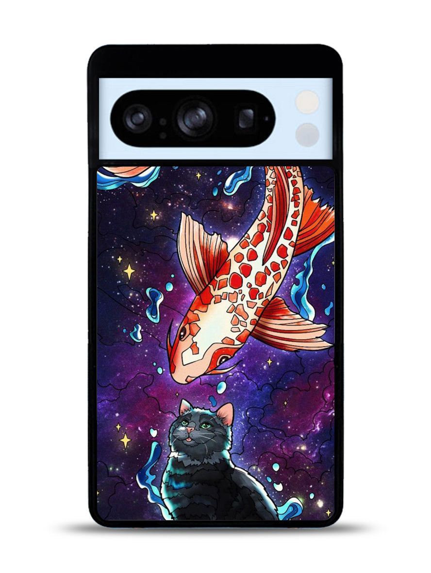 Fish and cat japanese Google Pixel 8 Pro Case QC10855
