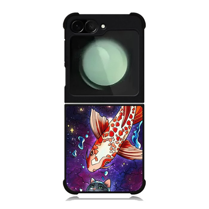 Fish and cat japanese Samsung Galaxy Z Flip 6 5G 2024 Case OV10855