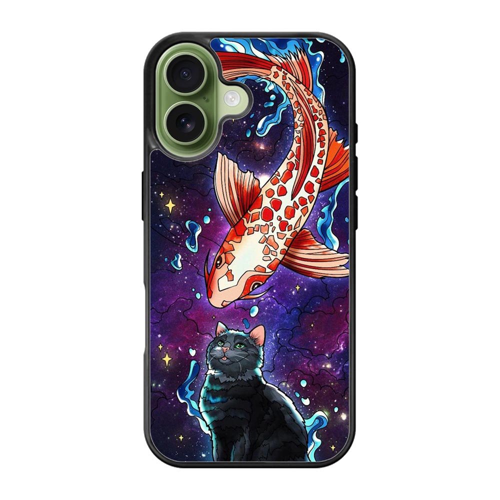 Fish and cat japanese iPhone 17 Case OV10855